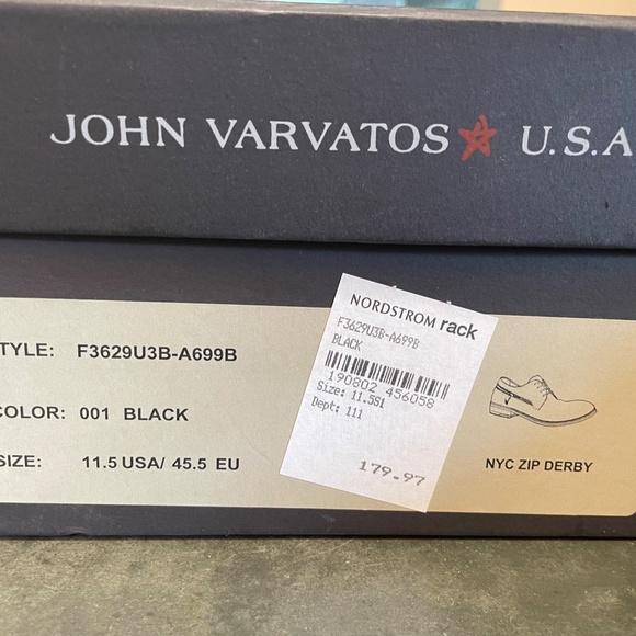 John Varvatos USA Men Black Suede shoes size 11.5 main image 5